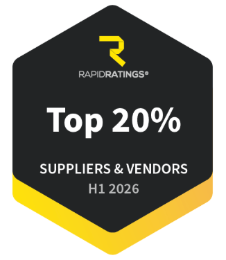 RapidRatings Gold Badge — Top 20% Suppliers and Vendors H1 2026